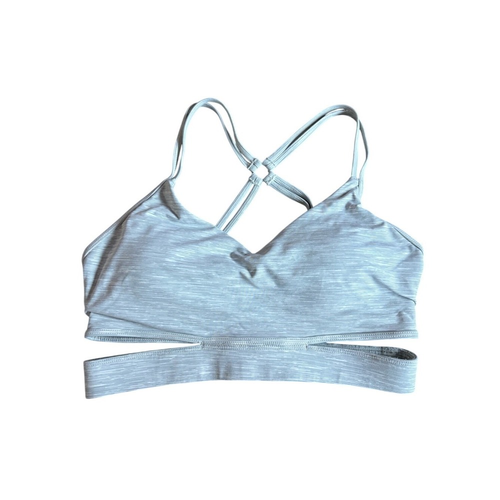 Lorna Jane Light Gray Strappy Bra
